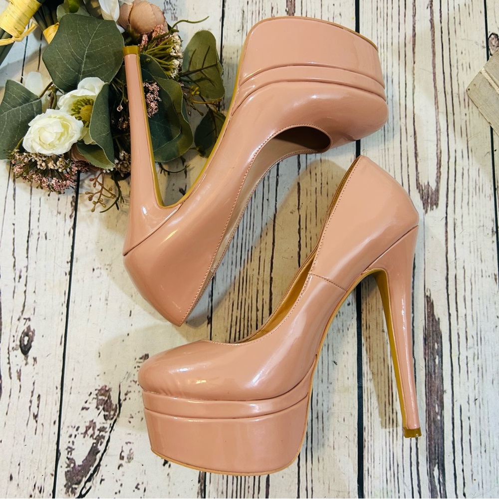 Only Makers platform stiletto pumps heels